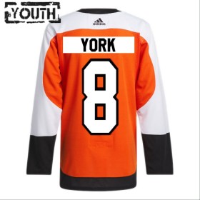 Lapsille NHL Philadelphia Flyers Pelipaita Cam York Adidas 2023-24 koti Oranssi Authentic